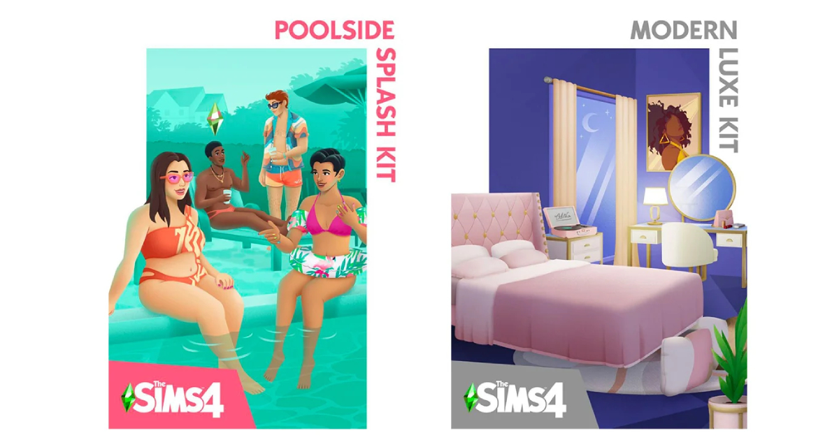 Sims 4 kits vazamentos