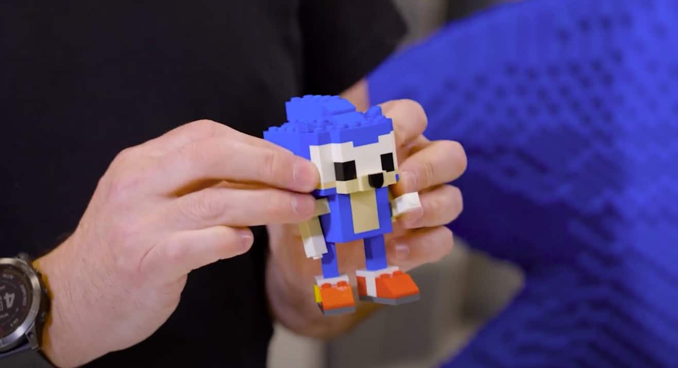 Brickman builds a massive LEGO Sonic the Hedgehog for PAX Aus - Jay's Brick  Blog