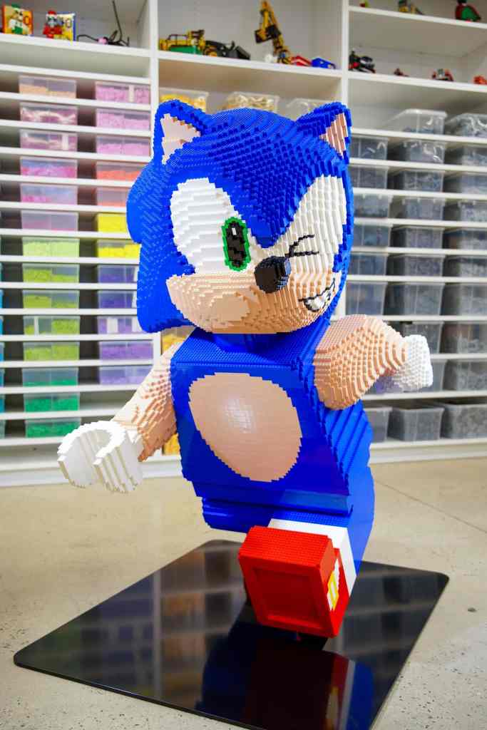 Life-Sized LEGO Sonic and Dr. Eggman Sculptures Arrive at Gamescom