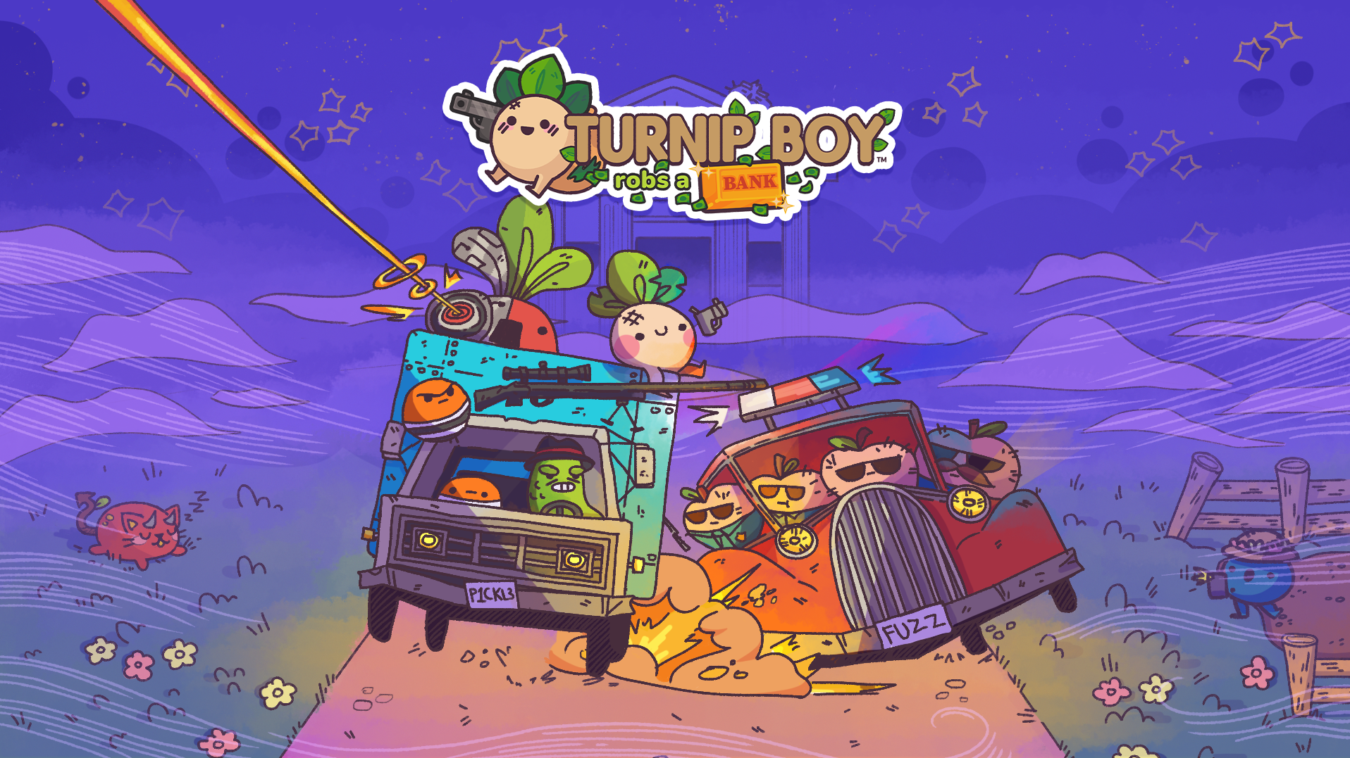 Turnip Boy Robs A Bank key art