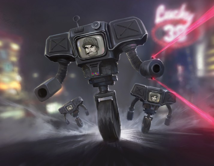 The Securitron Squadron is a hefty card with some potentially heavy-hitting abilities.