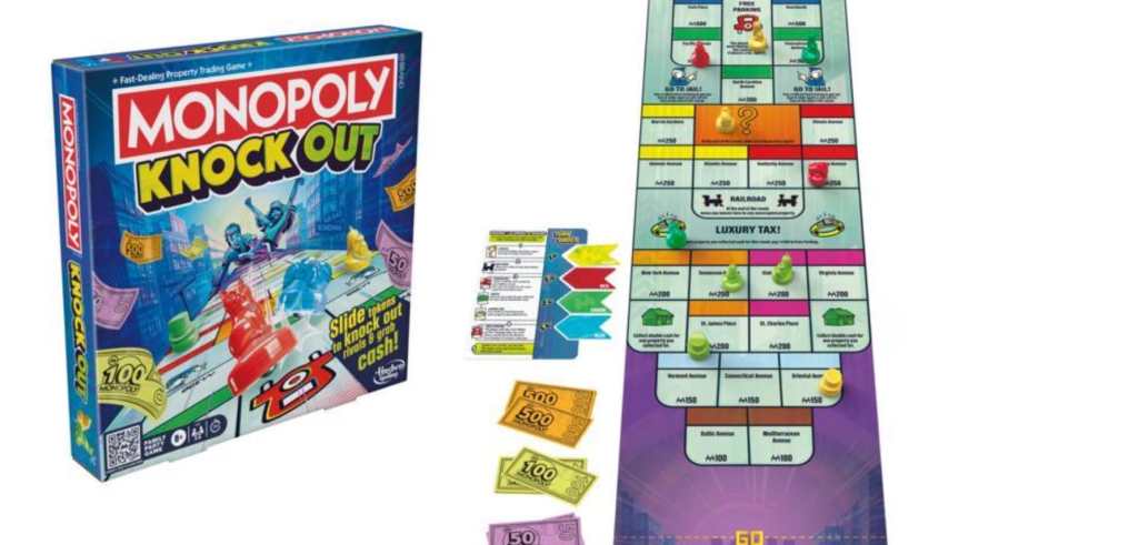 monopoly knockout games for kids