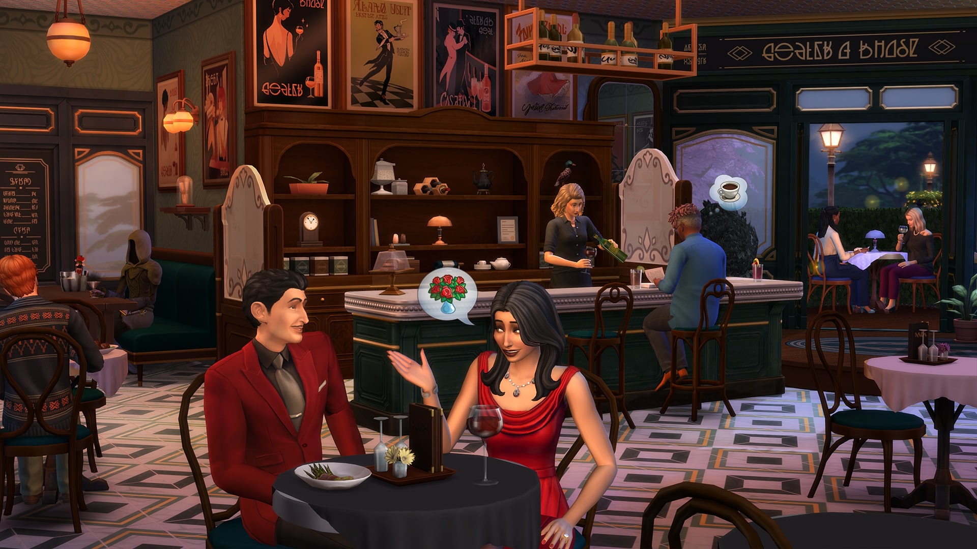 Sims 4 Cozy Bistro Kit