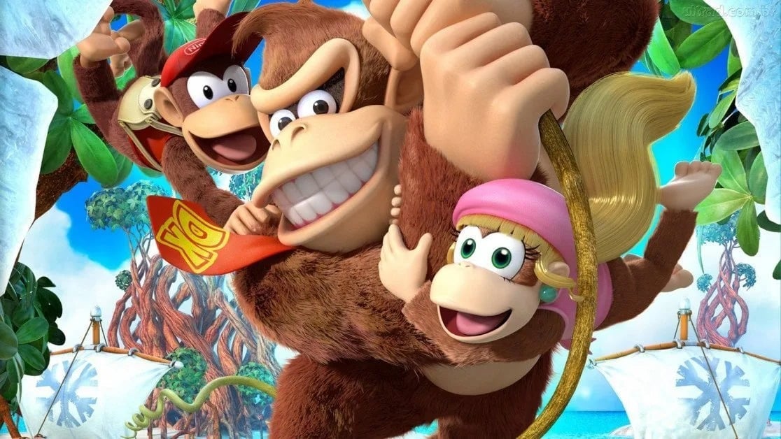 donkey kong tropical freeze key art