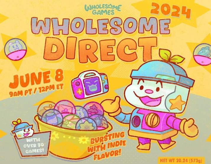 This year's Wholesome Direct will feature over 70 games from developers around the world.