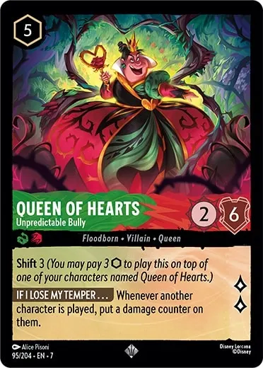 queen of hearts disney lorcana