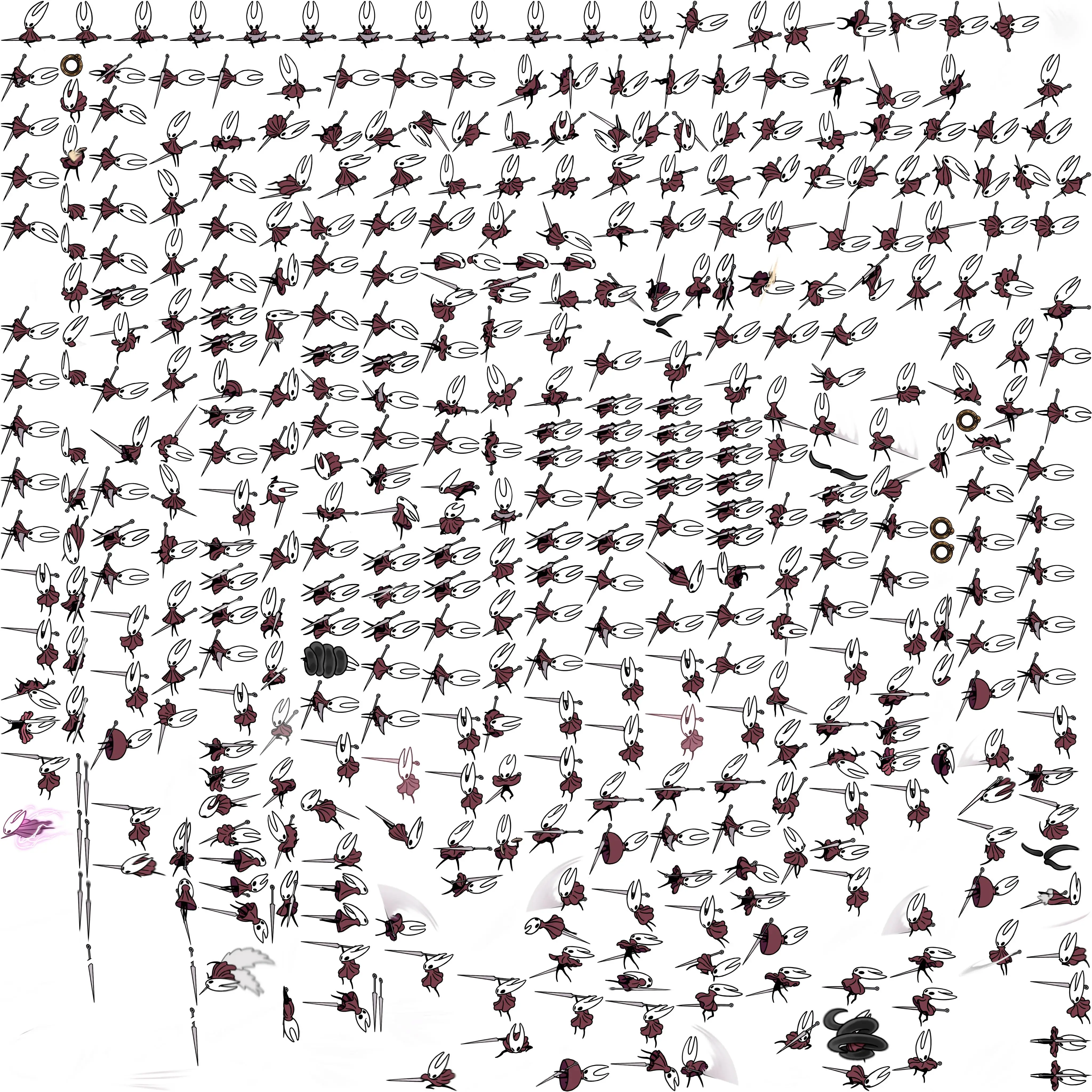 hornet sprite sheet hollow knight silksong