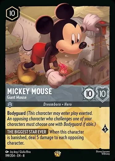 disney lorcana card preview mickey mouse giant mouse
