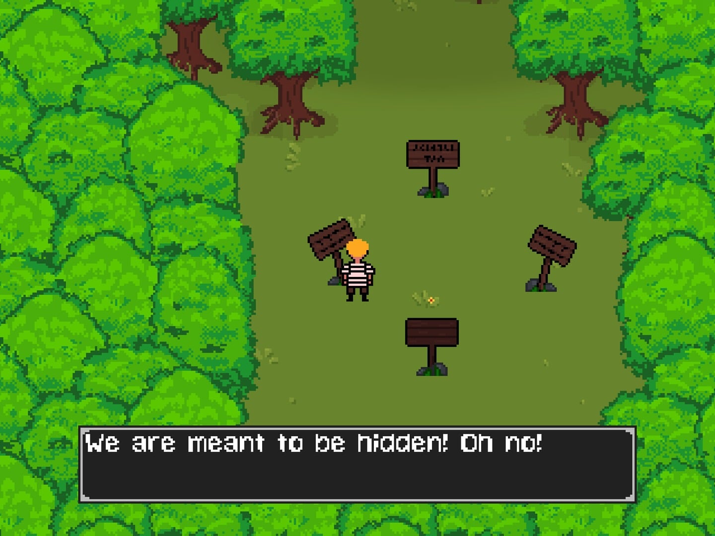 game over a musical rpg game