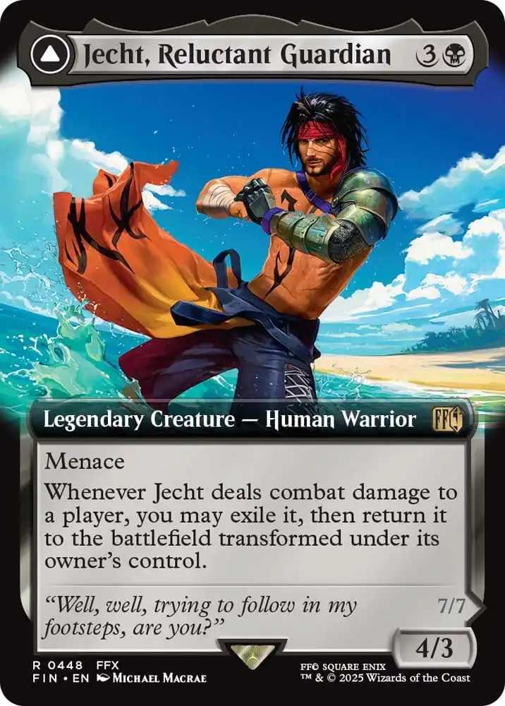 mtg borderless art ject reluctant guardian