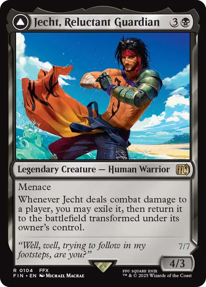ject reluctant guardian full art card mtg final fantasy