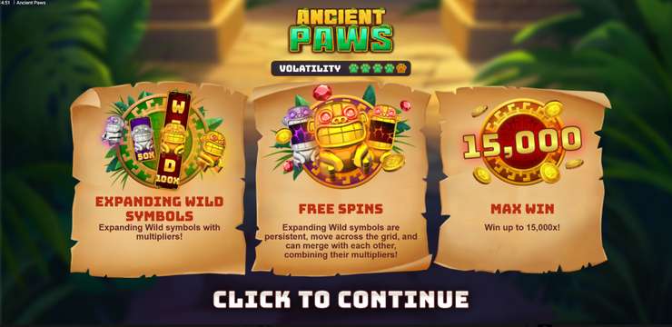 Ancient_Paws by Bullshark Games and Hacksaw Gaming