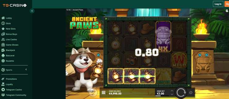 Ancient_Paws slot review at TG Casino