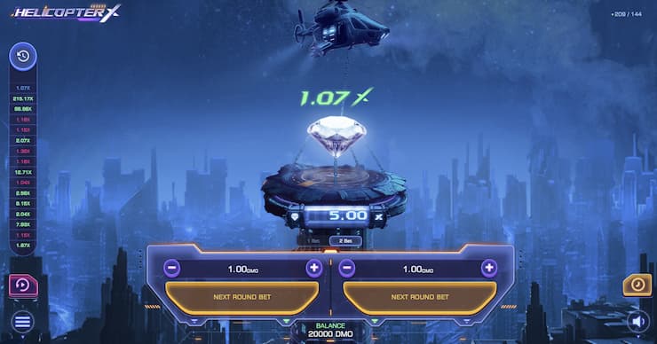 HelicopterX at an Aviator casino