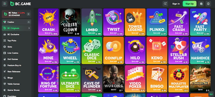 BC.Game crash games