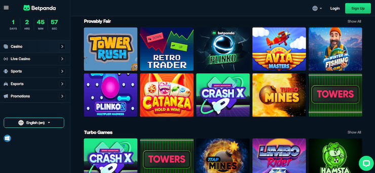 BetPanda crash games
