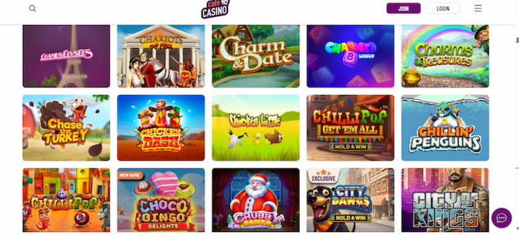 Cafe Casino chicken games
