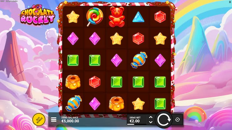 Chocolate Rocket Slot Reels