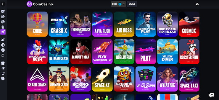 CoinCasino online slot games library