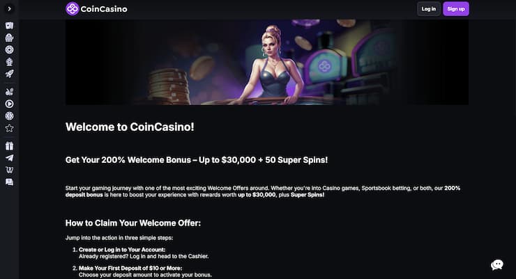 CoinCasino fastest payout online casinos NZ