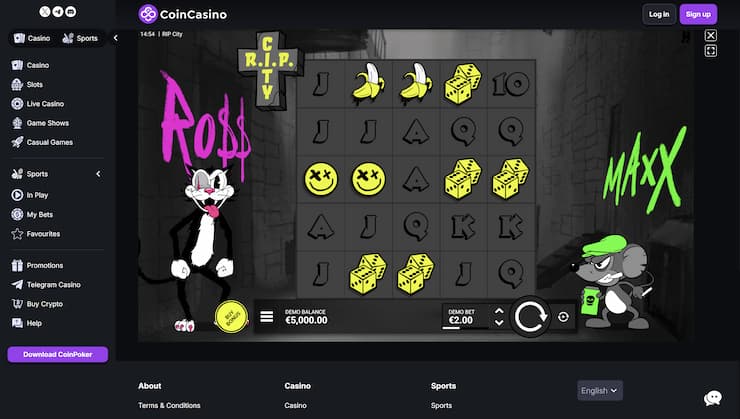 CoinCasino Rip City review