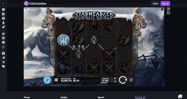 CoinCasino Stormforged slot review