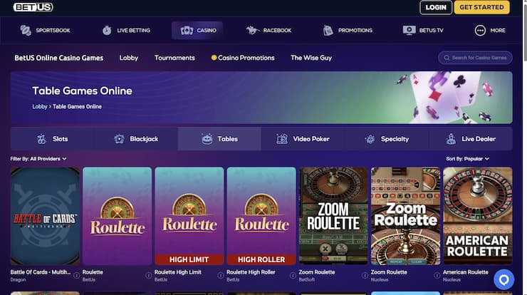 Florida Online Casinos BetUS