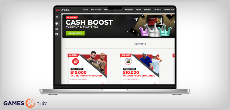 BetOnline contests page