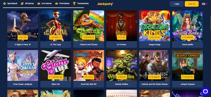 Jackpoty jackpot slot games