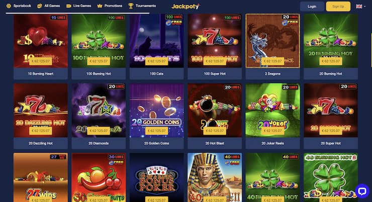 Jackpoty online casino UAE