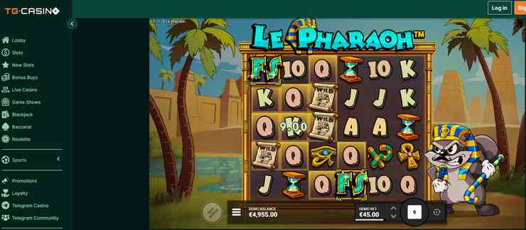 Le_Pharaoh_slot review at TG_Casino_