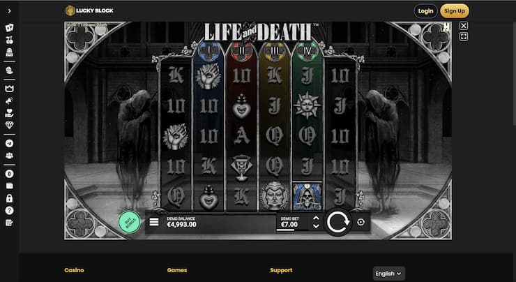 Life and Death Slot Review Lucky Block