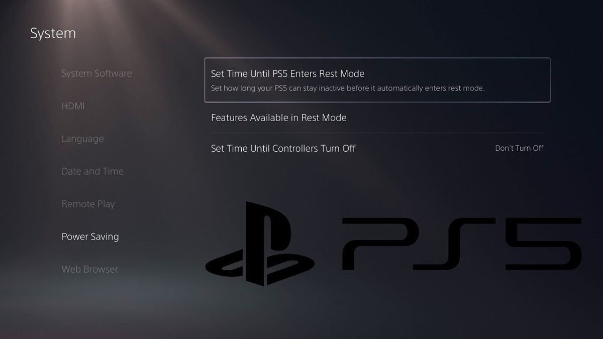 PS5 Power-Saver Mode