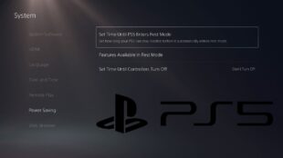 PS5 Power-Saver Mode