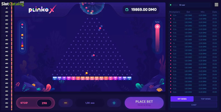 Plinko x demo game screenshot