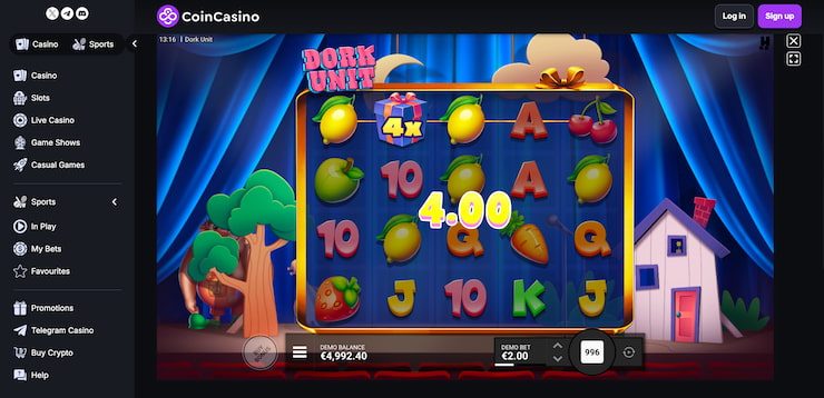 Coin Casino Dork Unit Game