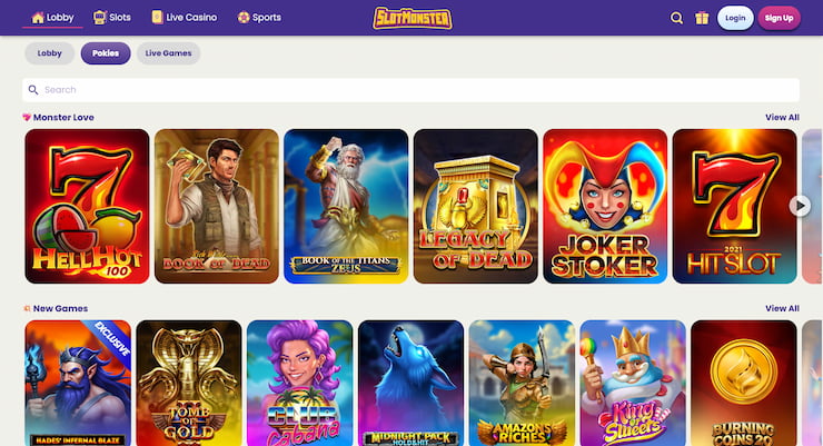 Online pokies at SlotMonster