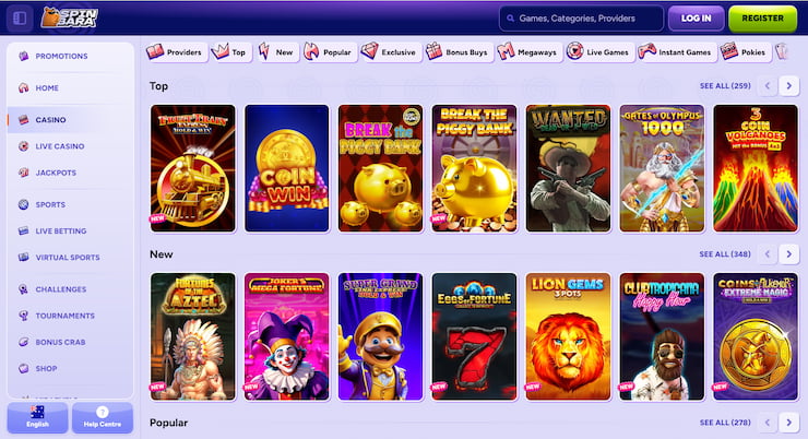 The best site for online pokies, SpinBara