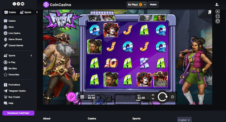CoinCasino Fighter Pit slot