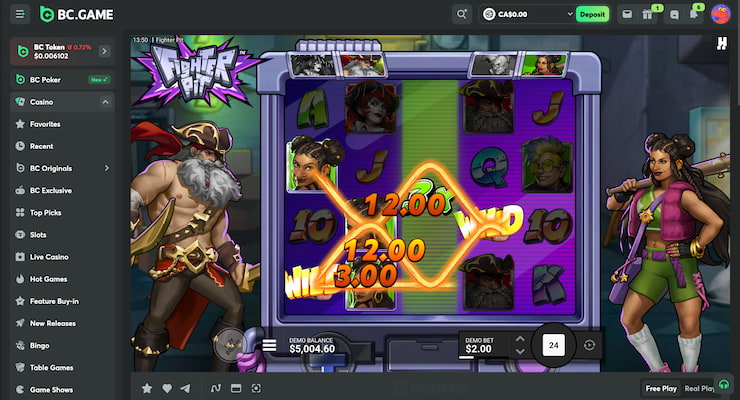 BC.Game Fighter Pit Online Slot Game
