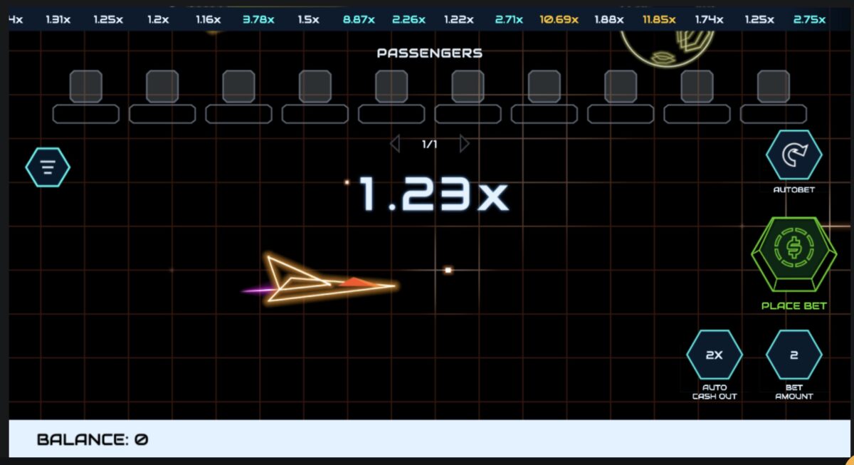 Thundercash Crash Game at BetWhale