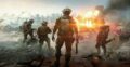 Battlefield 6 soldiers looking at a war-torn New York.