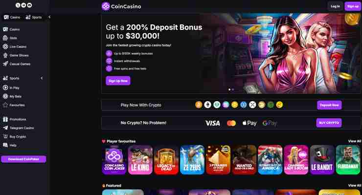Coin Casino - top new online casino in NZ