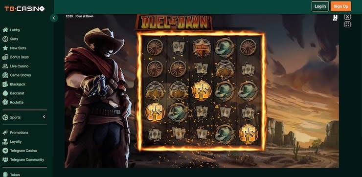 duel at dawn slot as seen at tg casino
