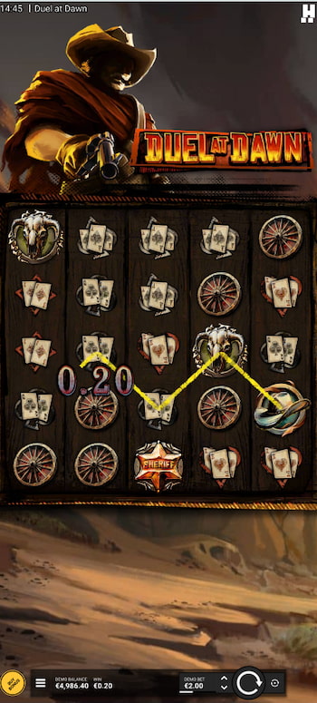 duel at dawn slot played at lucky block mobile casino