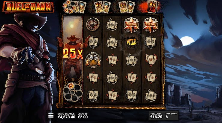 duel at dawn slot review - gameplay