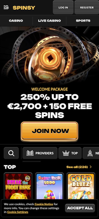 gaming at online casinos in Australia using spinsy mobile site