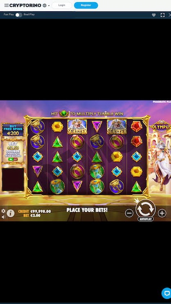 gates of olympus slot on mobile at cryptorino