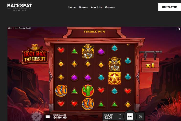 Hoot Shot the Sherriff slot review at Backseat Gaming