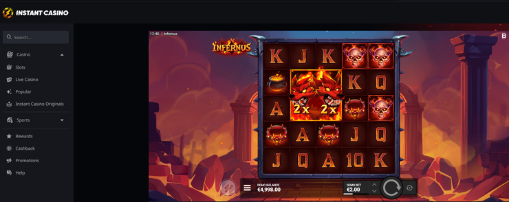 infernus_instantcasino- slot game review